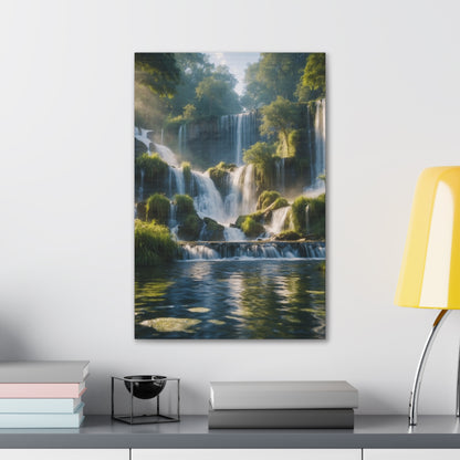 Majestic Waterfalls Art Canvas Ed. 11