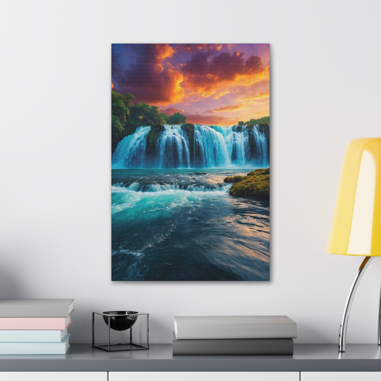 Majestic Waterfalls Art Canvas Ed. 46