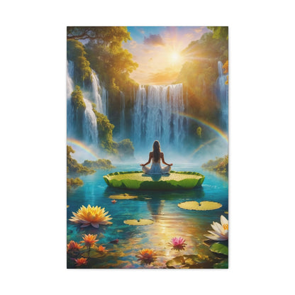 Blissful Lotus Art Canvas Ed. 18