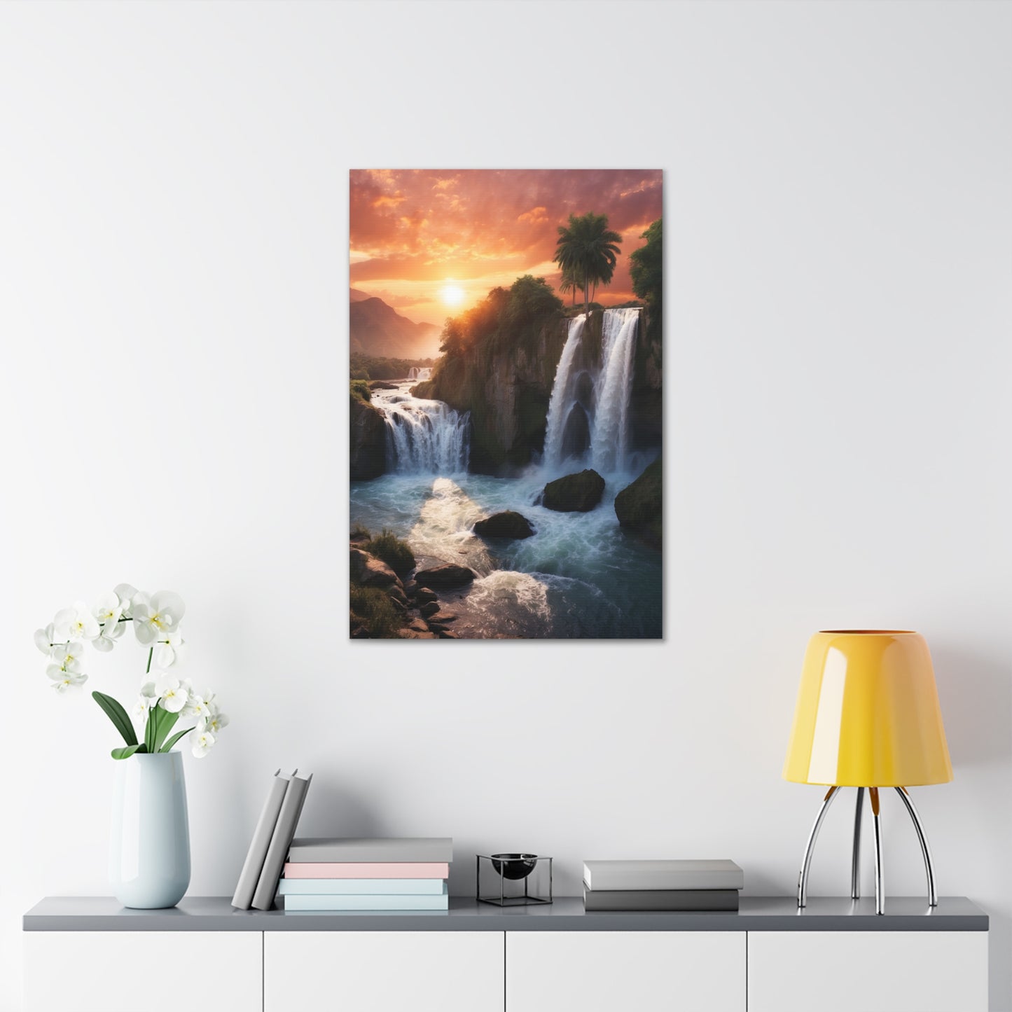 Majestic Waterfalls Art Canvas Ed. 27