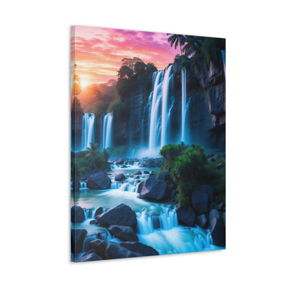 Majestic Waterfalls Art Canvas Ed. 37