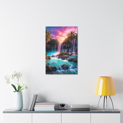 Majestic Waterfalls Art Canvas Ed. 36