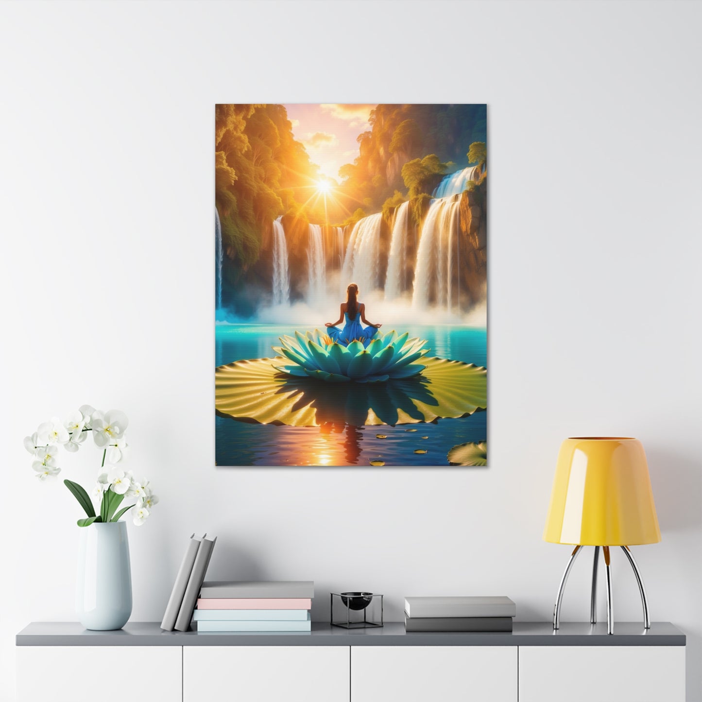 Blissful Lotus Art Canvas Ed. 15