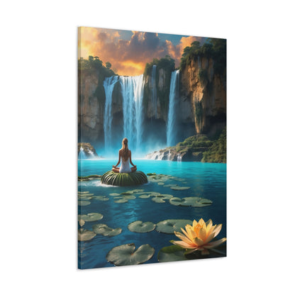 Blissful Lotus Art Canvas Ed. 19