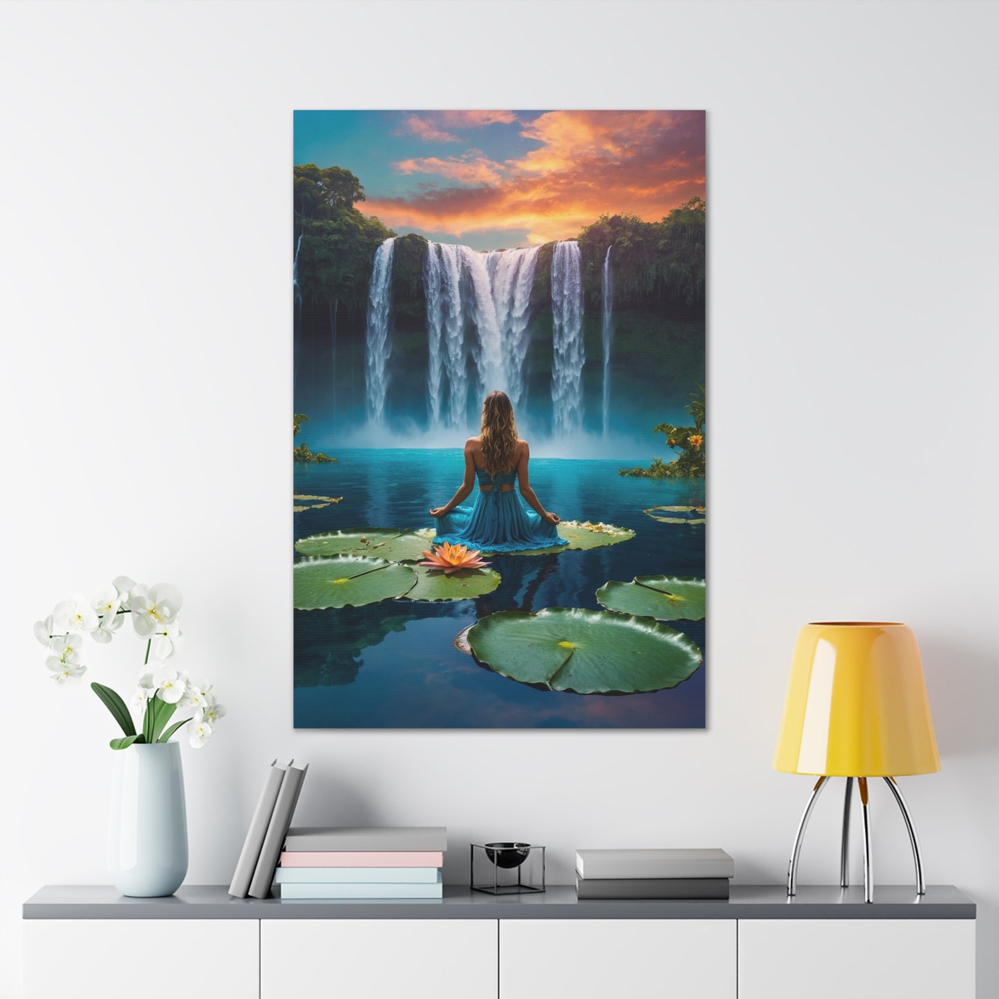 Blissful Lotus Art Canvas Ed. 4