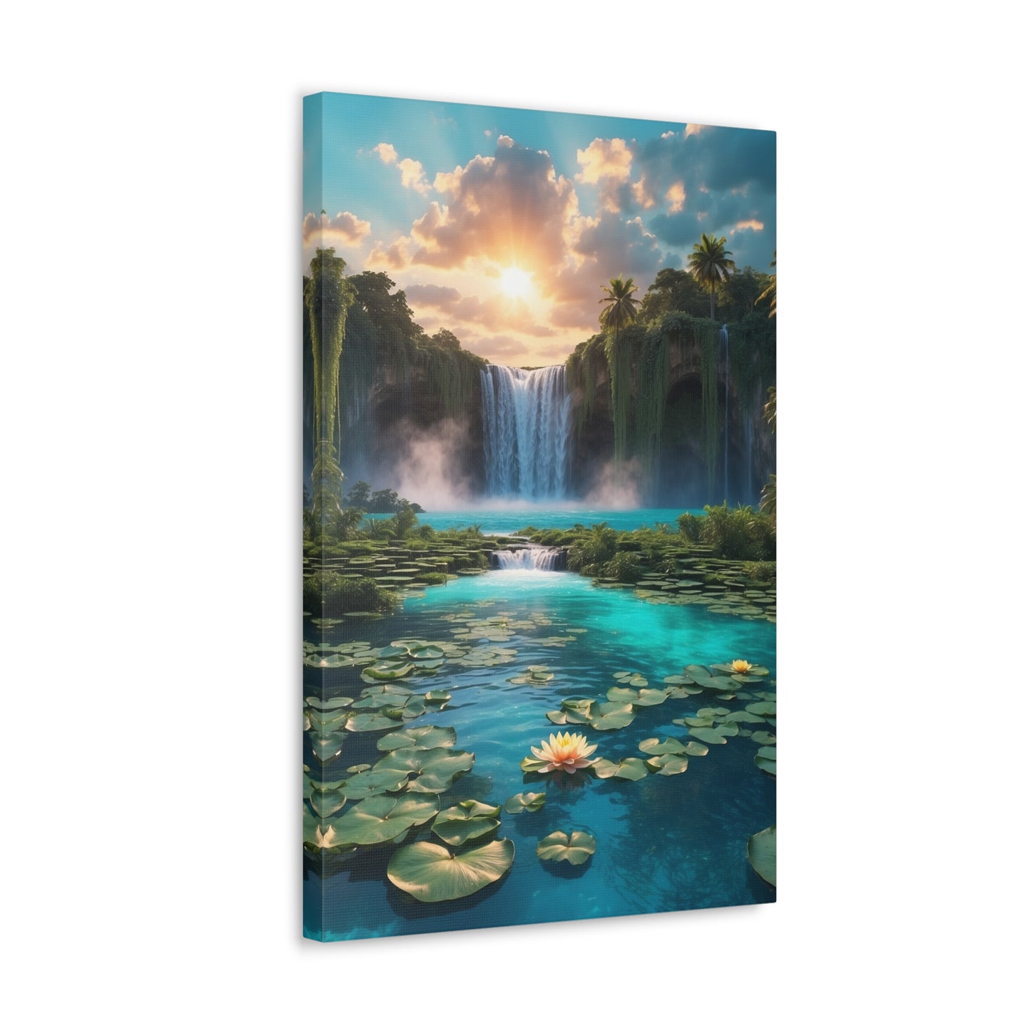 Majestic Waterfalls Art Canvas Ed. 42