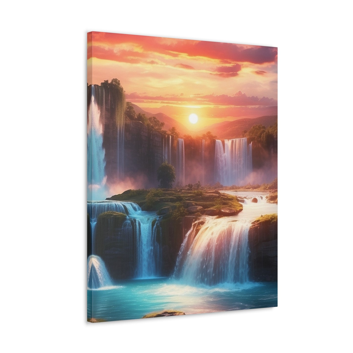 Majestic Waterfalls Art Canvas Ed. 26