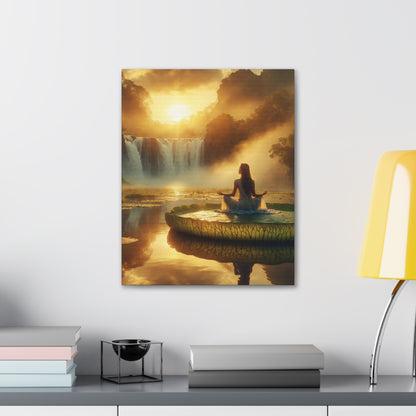 Blissful Lotus Art Canvas Ed. 7