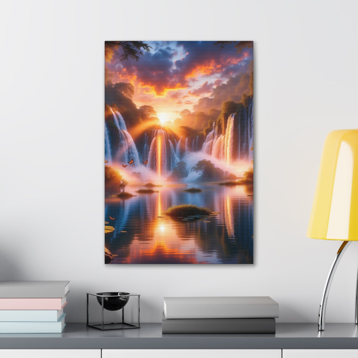 Majestic Waterfalls Art Canvas Ed. 20