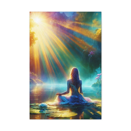 Blissful Lotus Art Canvas Ed. 5