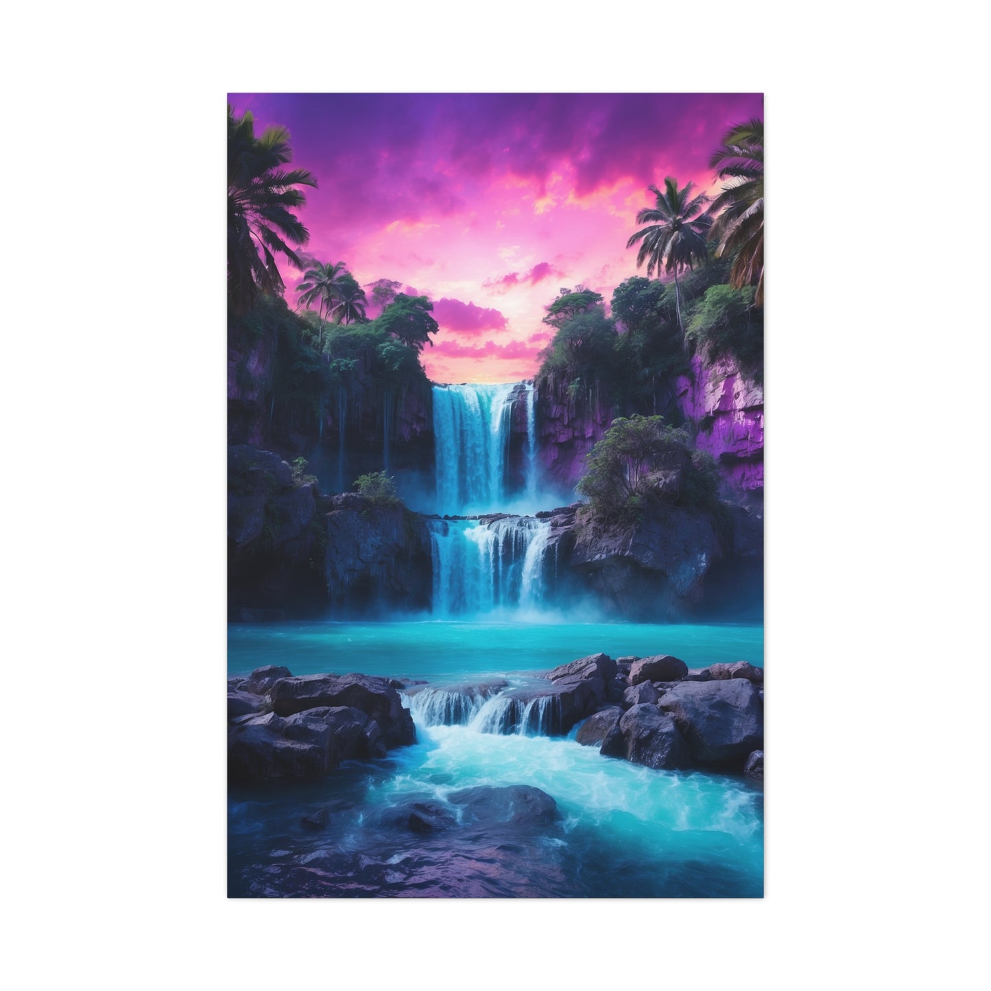 Majestic Waterfalls Art Canvas Ed. 29