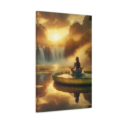 Blissful Lotus Art Canvas Ed. 7