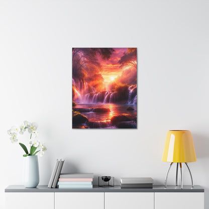 Majestic Waterfalls Art Canvas Ed. 19