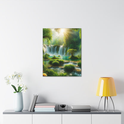 Majestic Waterfalls Art Canvas Ed. 4