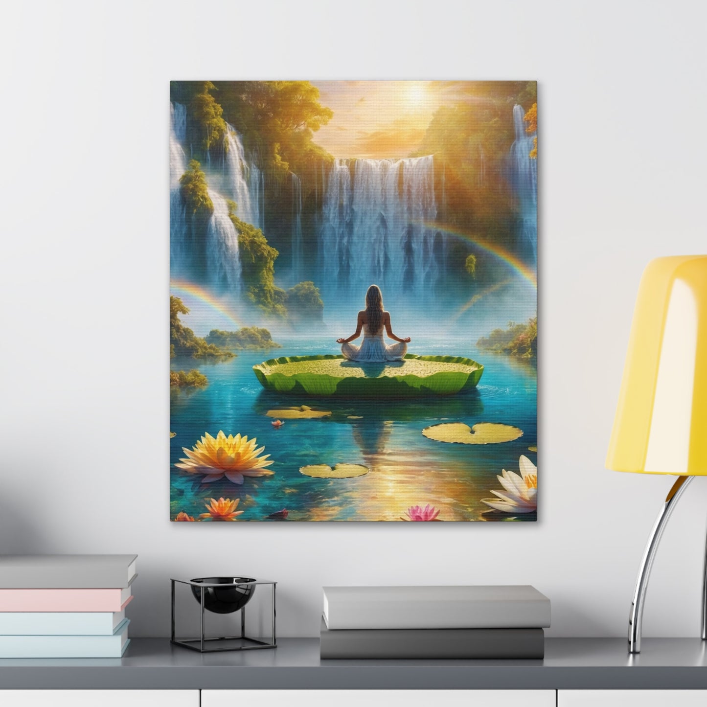 Blissful Lotus Art Canvas Ed. 18