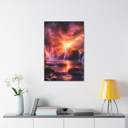 Majestic Waterfalls Art Canvas Ed. 19