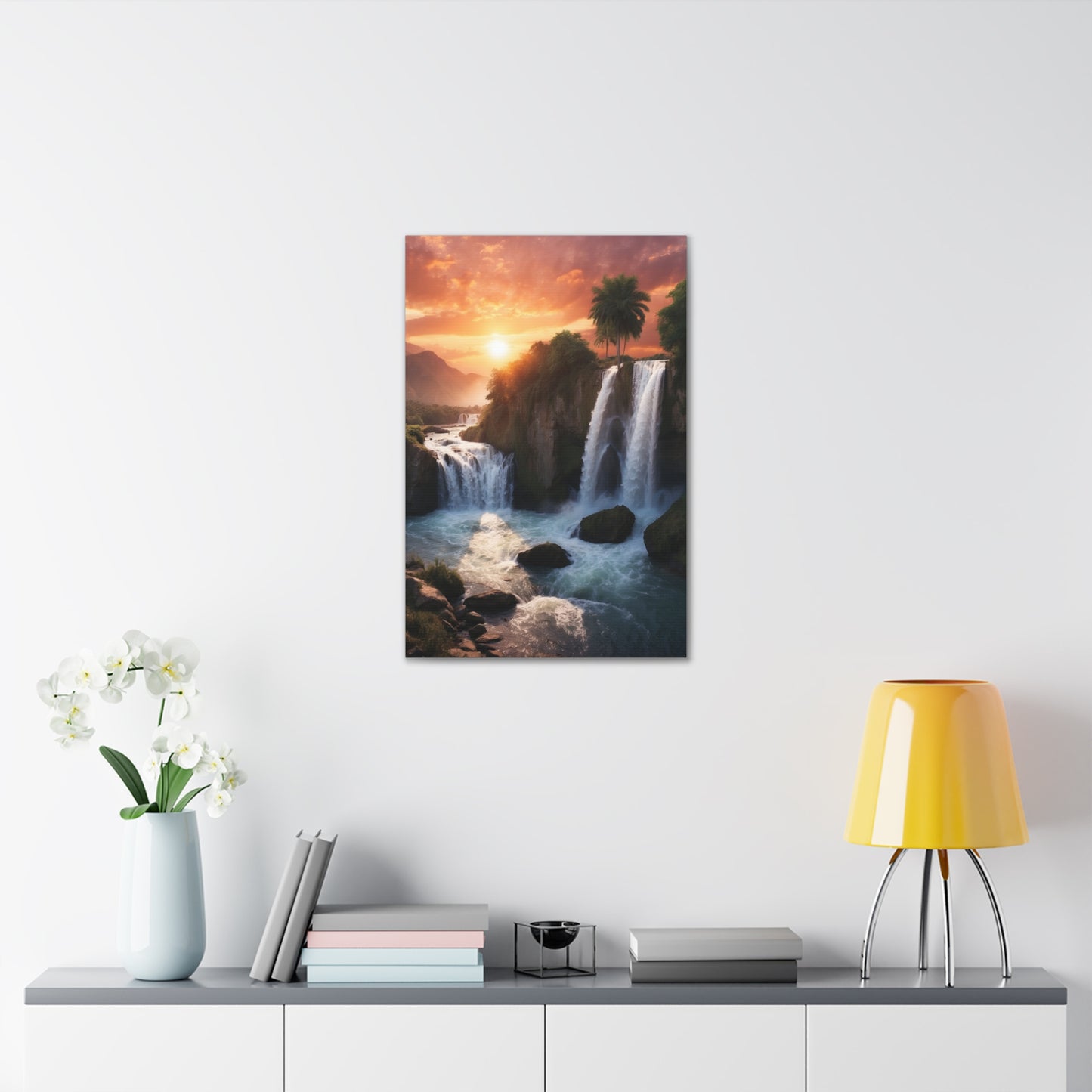 Majestic Waterfalls Art Canvas Ed. 27