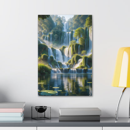 Majestic Waterfalls Art Canvas Ed. 10