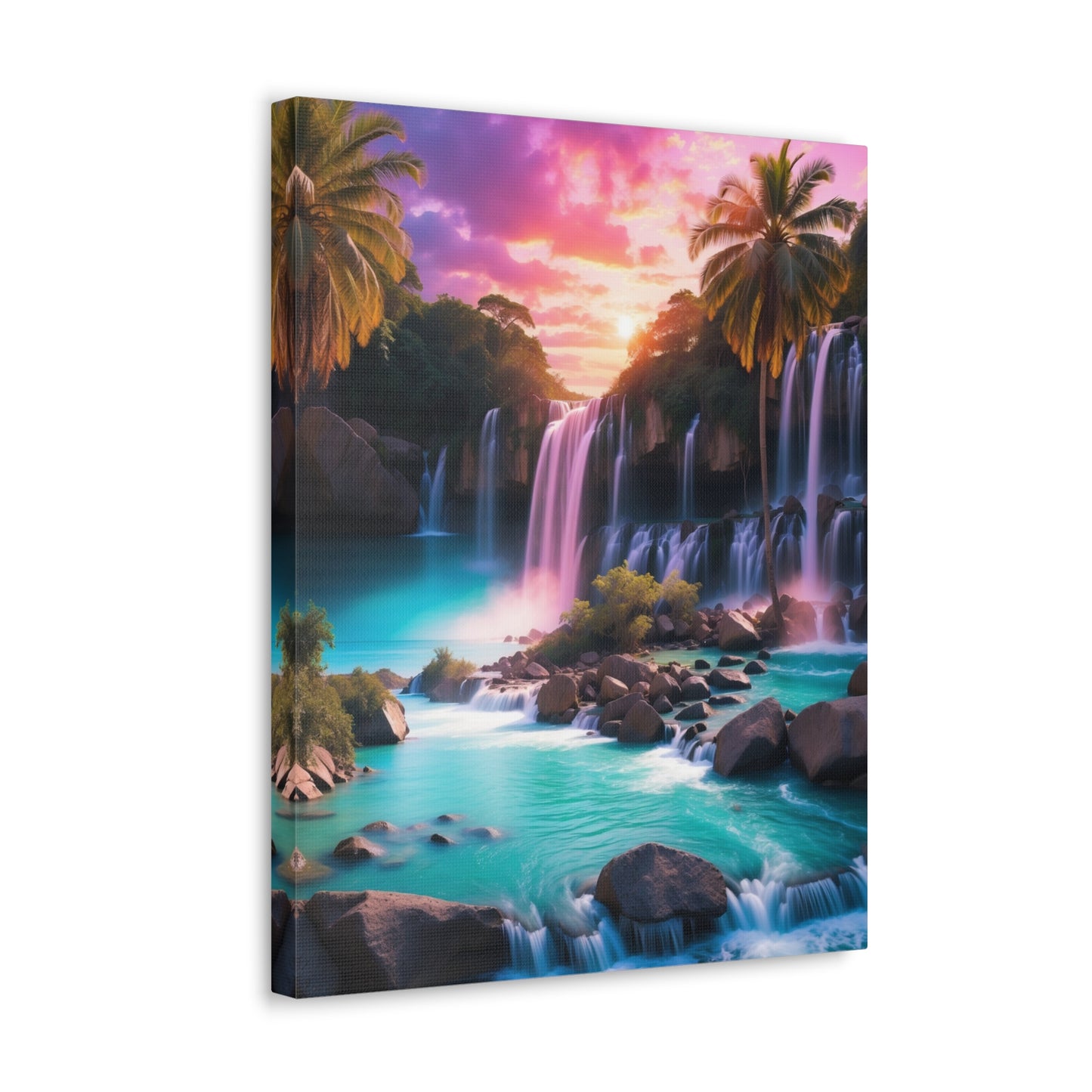 Majestic Waterfalls Art Canvas Ed. 36