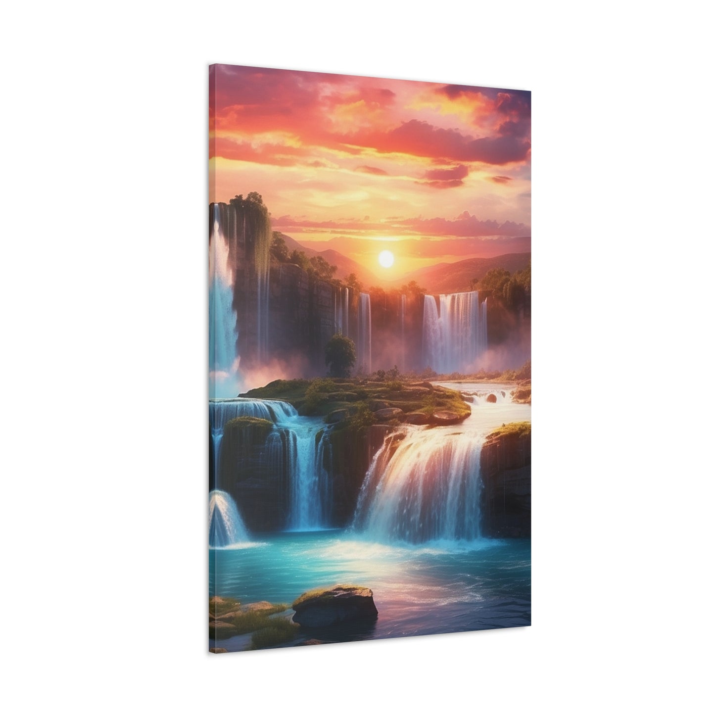 Majestic Waterfalls Art Canvas Ed. 26