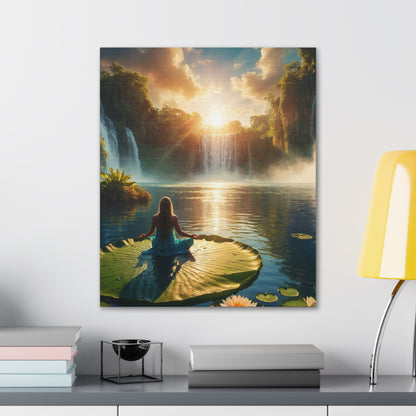 Blissful Lotus Art Canvas Ed. 11