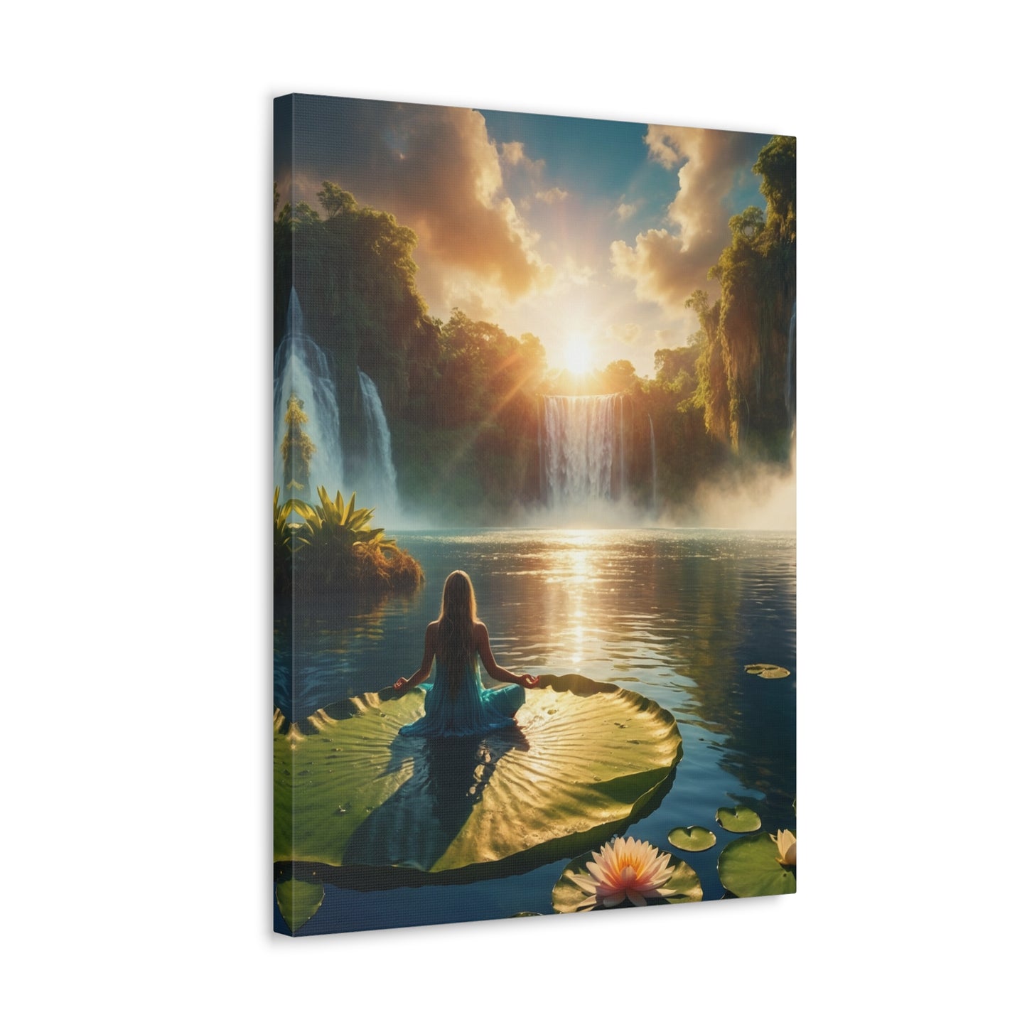 Blissful Lotus Art Canvas Ed. 11