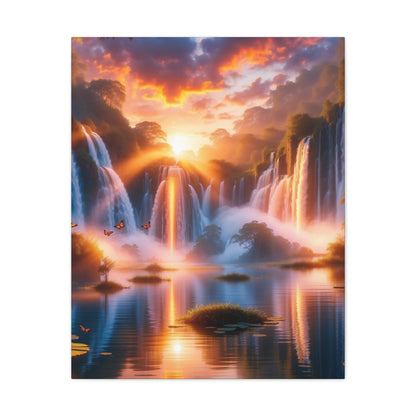 Majestic Waterfalls Art Canvas Ed. 20