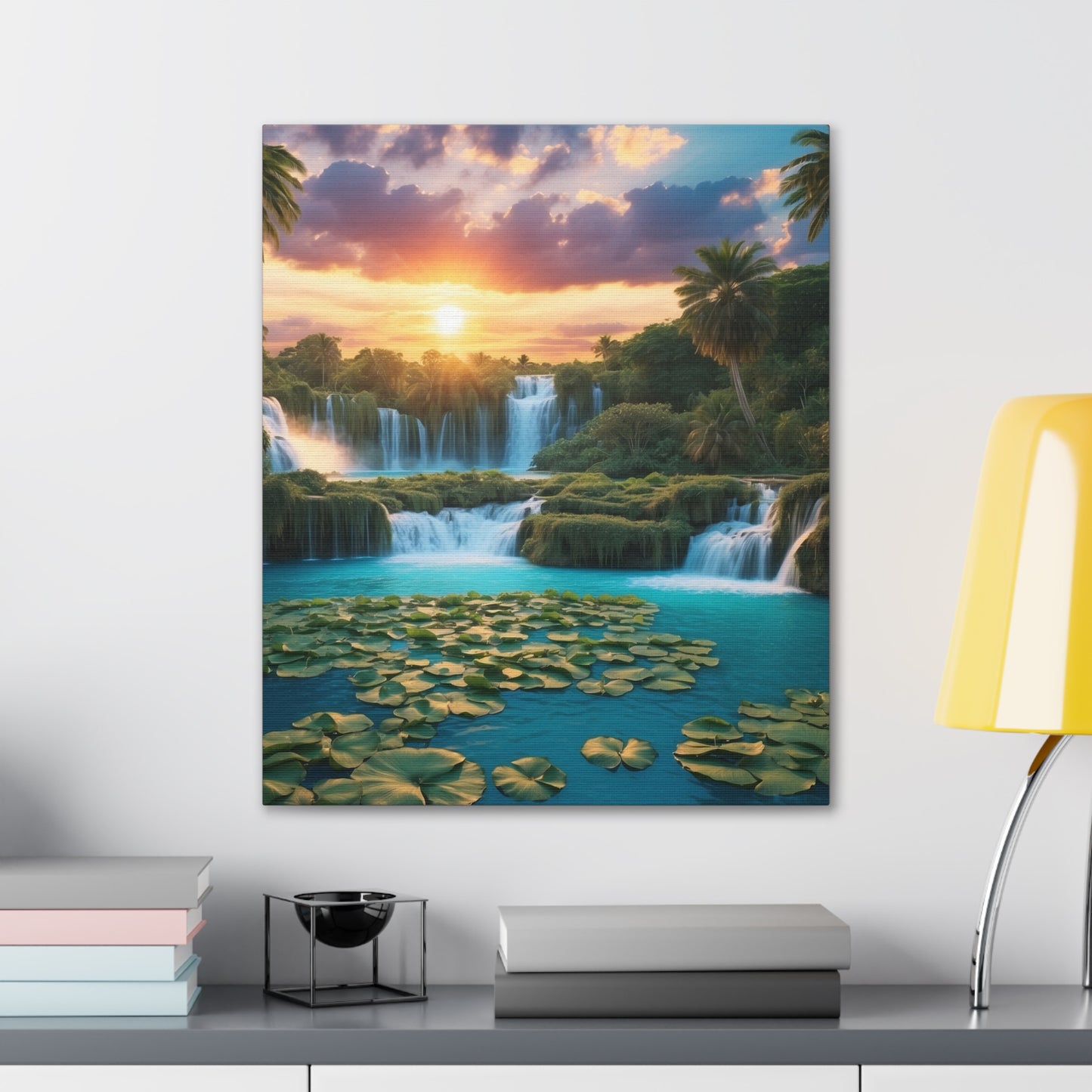 Majestic Waterfalls Art Canvas Ed. 41