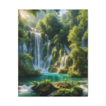 Majestic Waterfalls Art Canvas Ed. 3