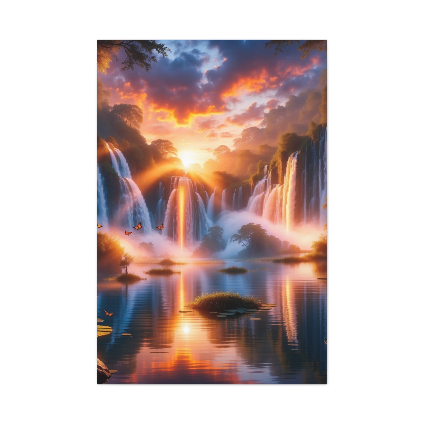 Majestic Waterfalls Art Canvas Ed. 20