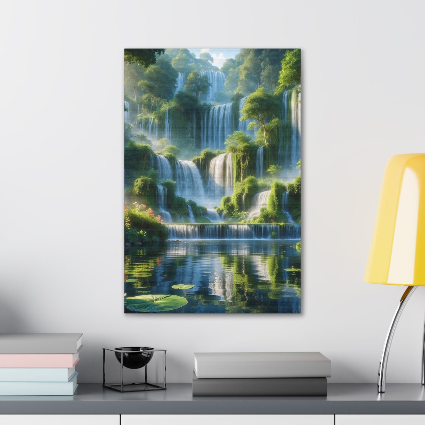 Majestic Waterfalls Art Canvas Ed. 9