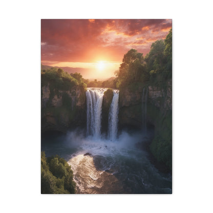 Majestic Waterfalls Art Canvas Ed. 28