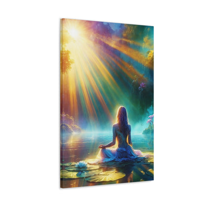 Blissful Lotus Art Canvas Ed. 5