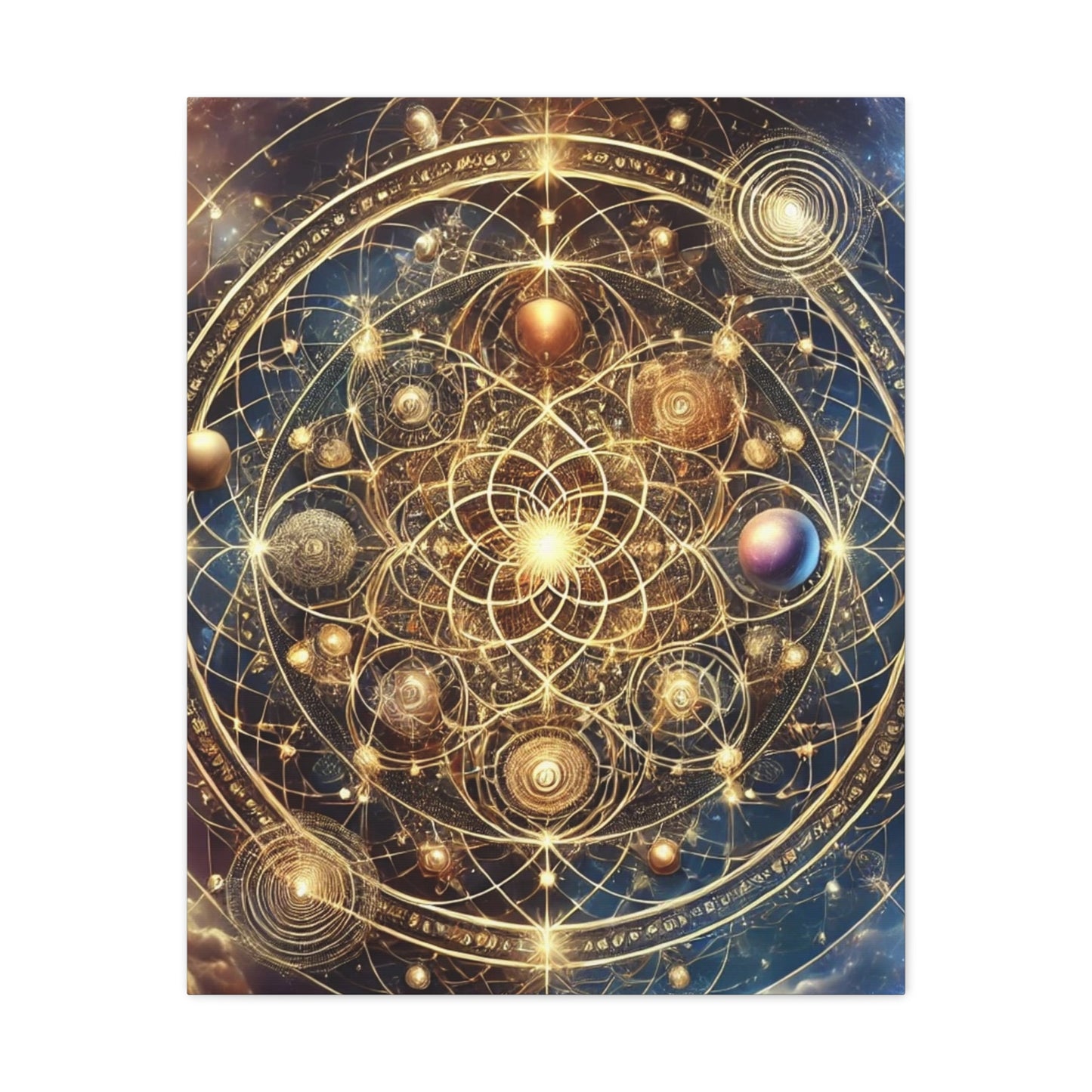 Sacred Geometry Art Canvas Ed. 77