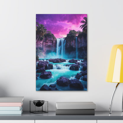 Majestic Waterfalls Art Canvas Ed. 30