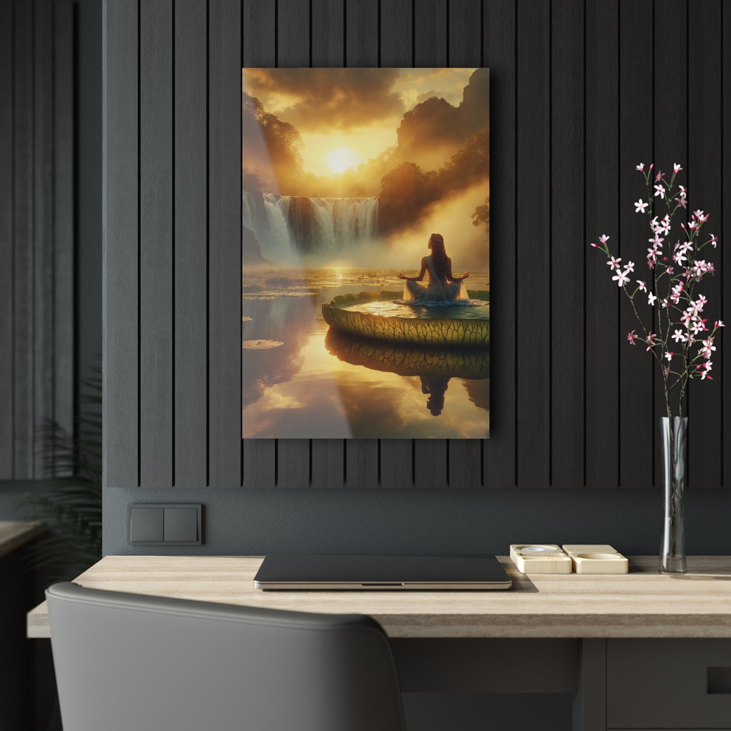 Blissful Lotus Acrylic Print Ed. 7