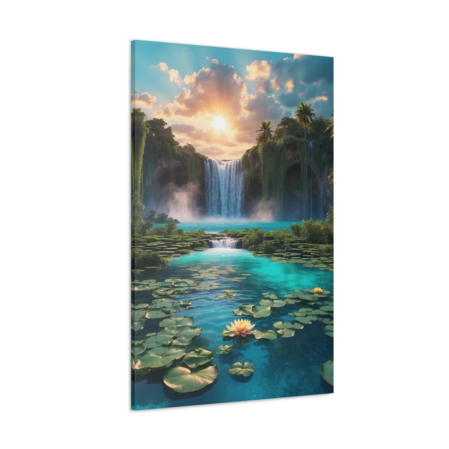 Majestic Waterfalls Art Canvas Ed. 42