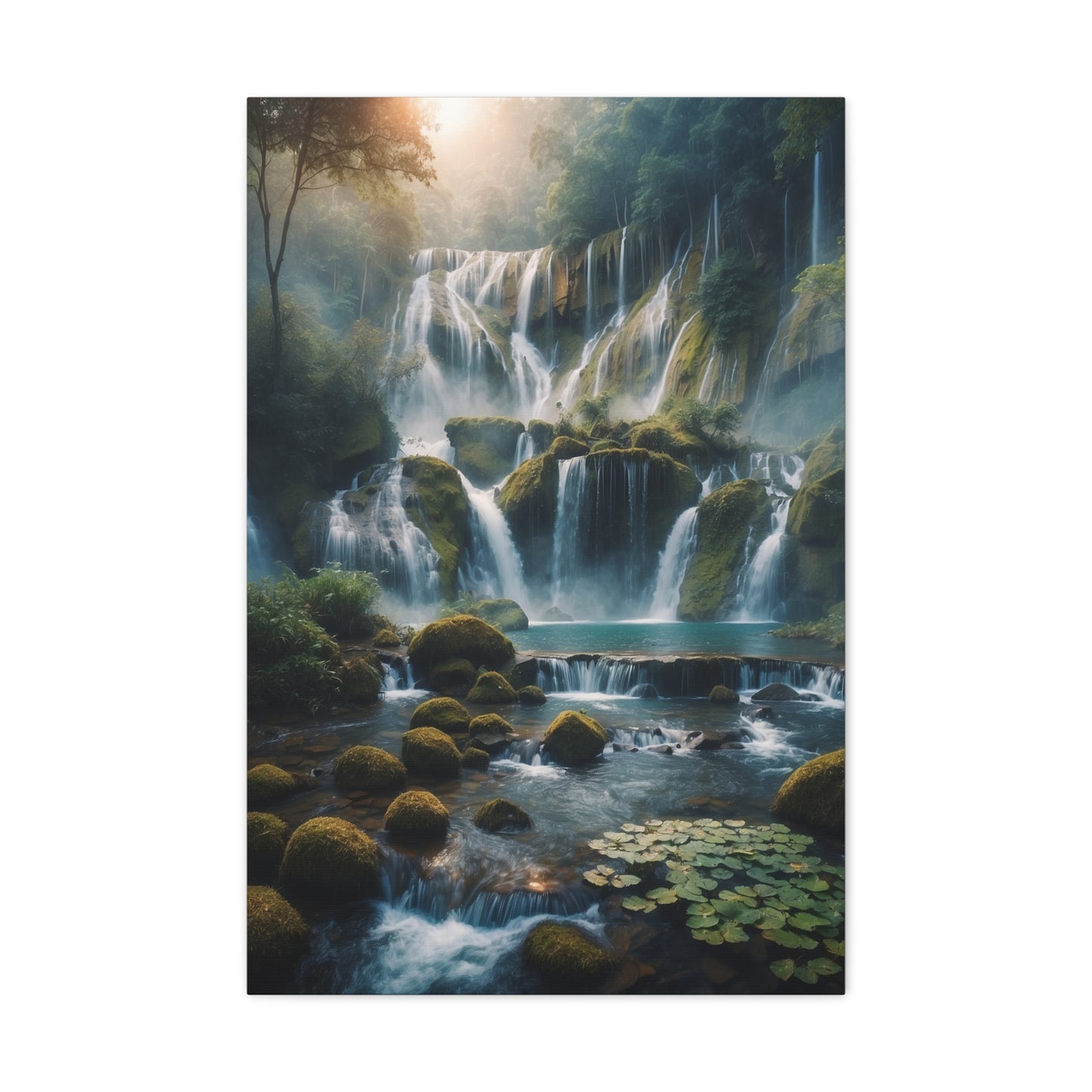 Majestic Waterfalls Art Canvas Ed. 14