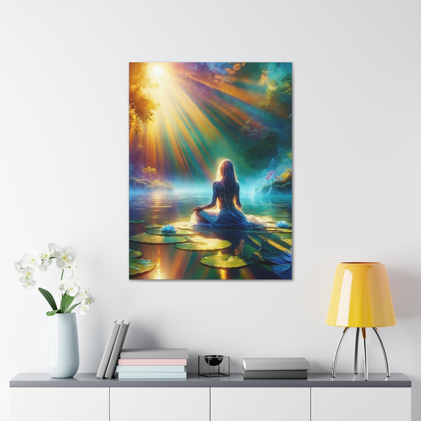 Blissful Lotus Art Canvas Ed. 6