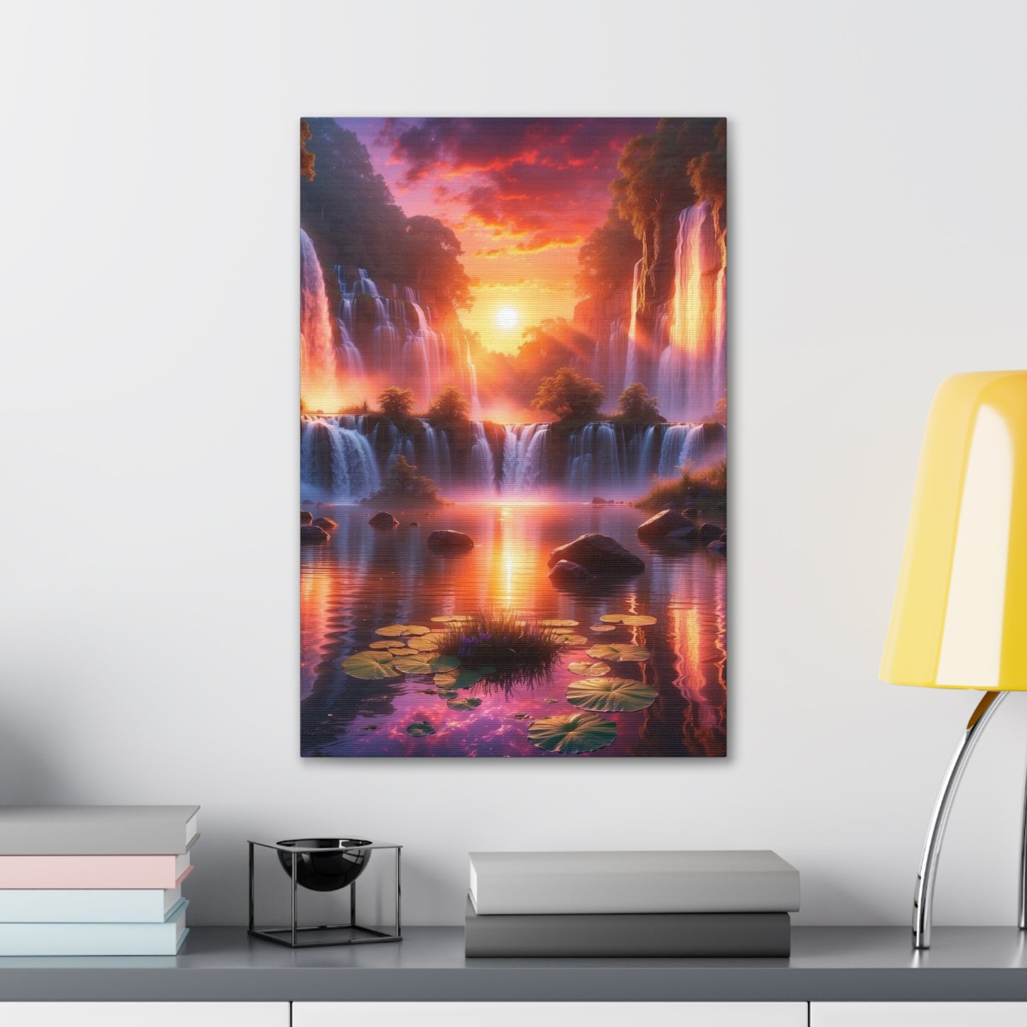 Majestic Waterfalls Art Canvas Ed. 22