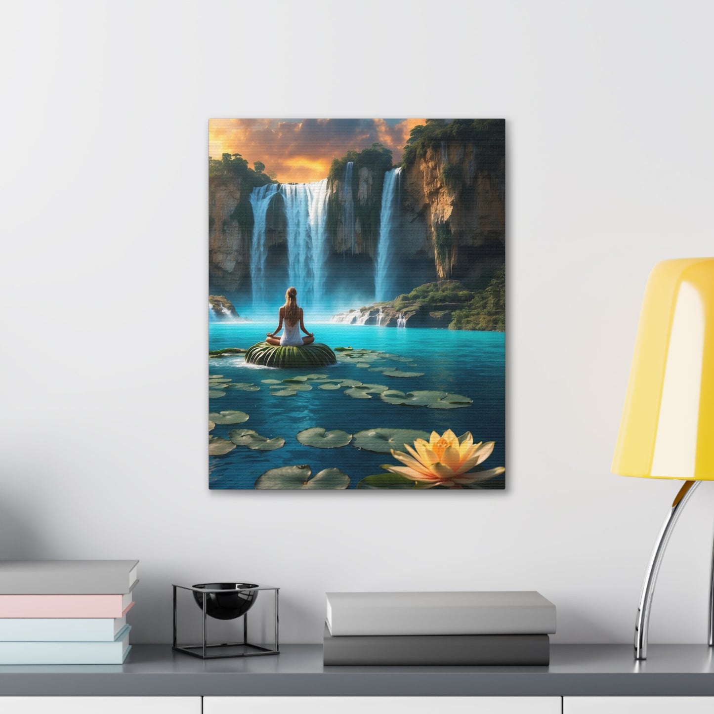 Blissful Lotus Art Canvas Ed. 19