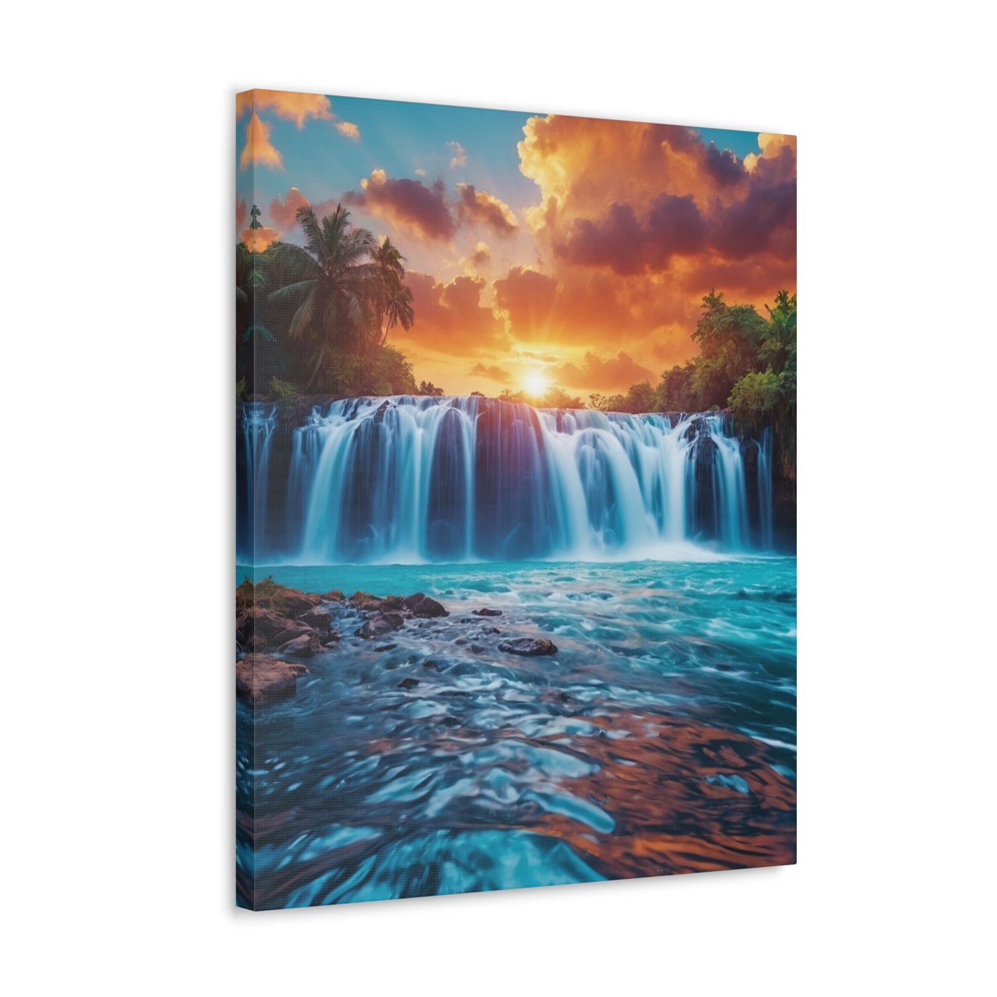 Majestic Waterfalls Art Canvas Ed. 43