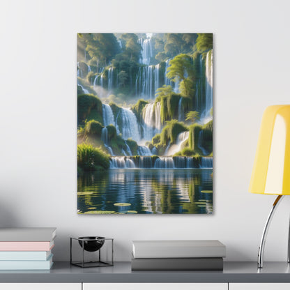 Majestic Waterfalls Art Canvas Ed. 10