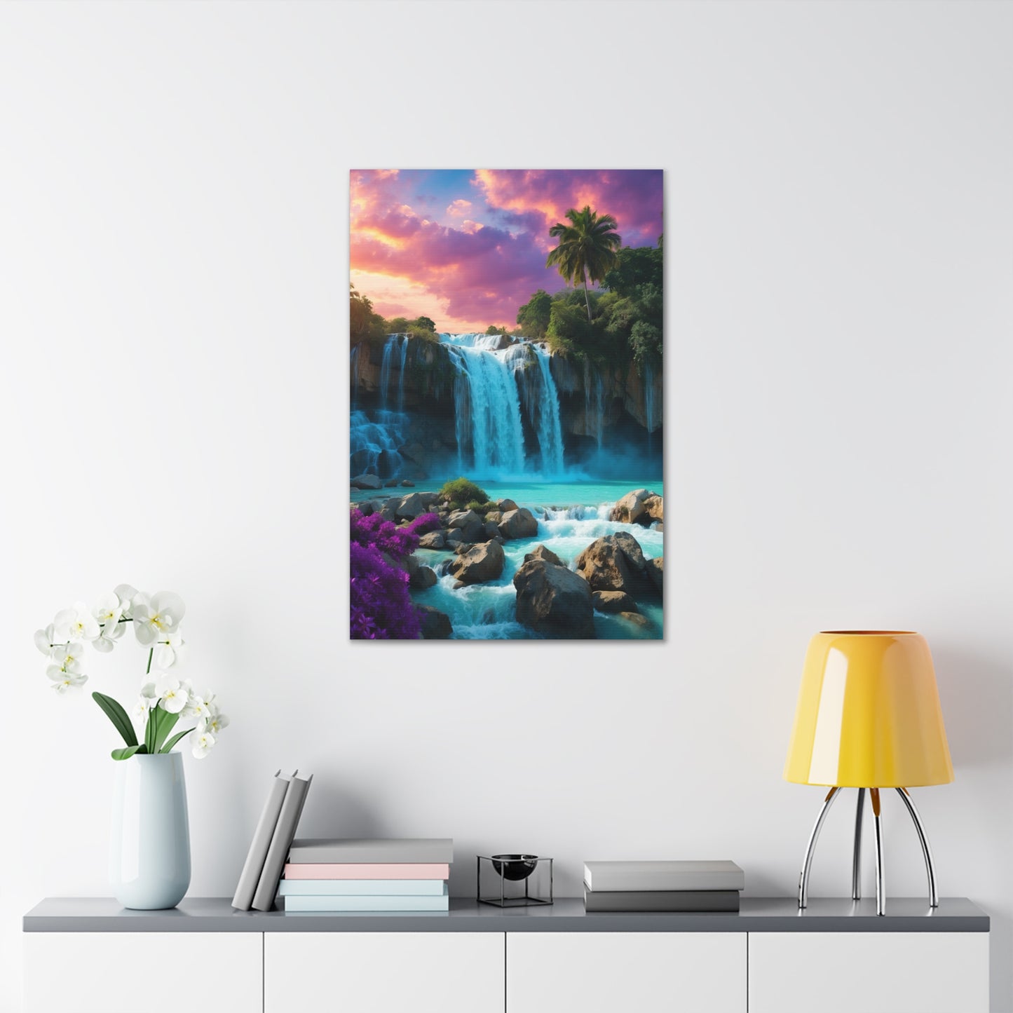 Majestic Waterfalls Art Canvas Ed. 34