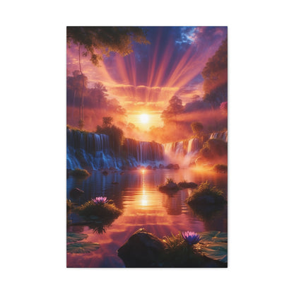 Majestic Waterfalls Art Canvas Ed. 23