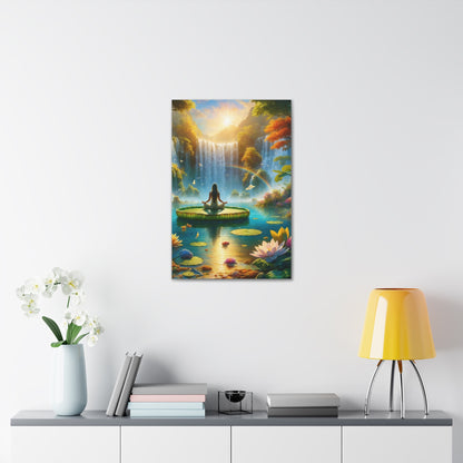 Blissful Lotus Art Canvas Ed. 16