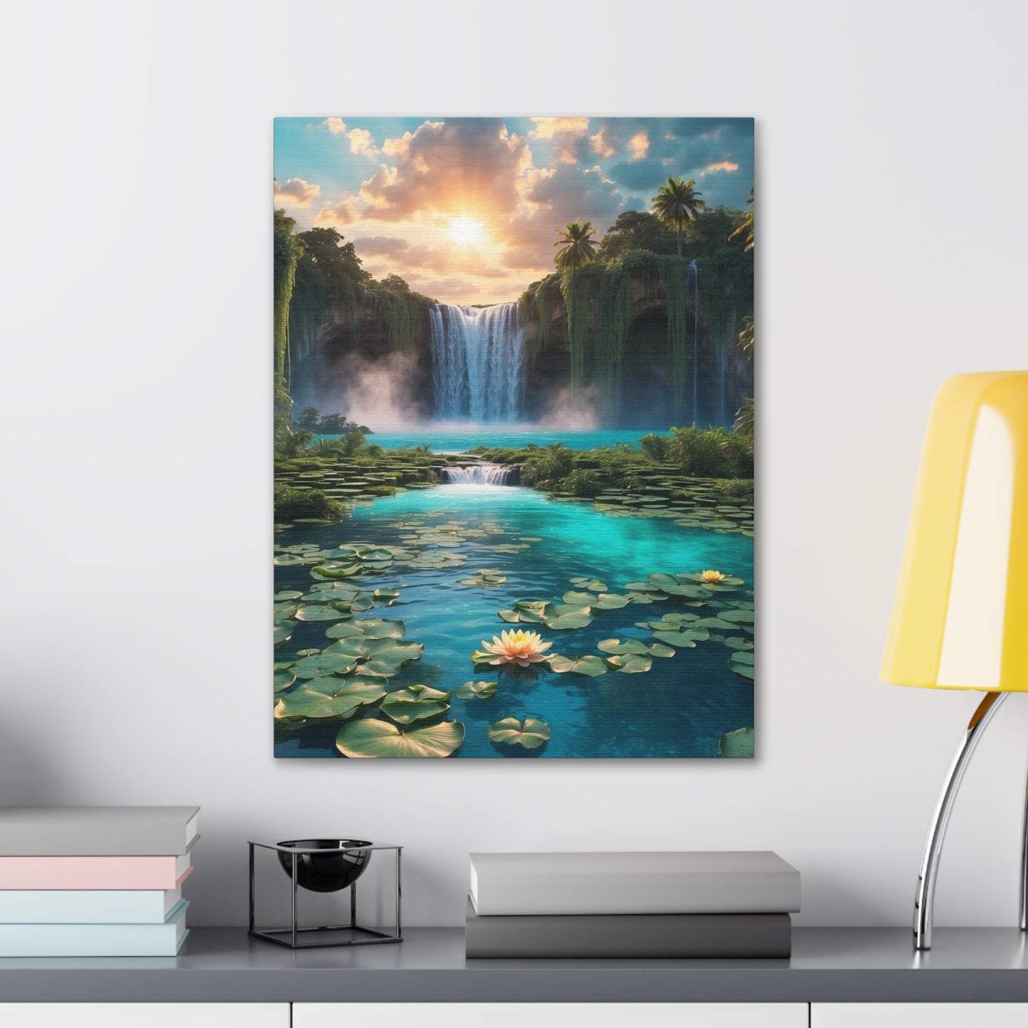 Majestic Waterfalls Art Canvas Ed. 42