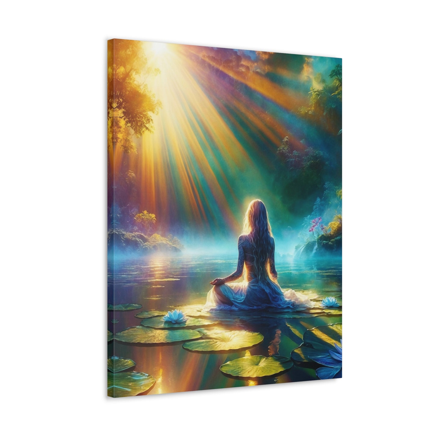 Blissful Lotus Art Canvas Ed. 6