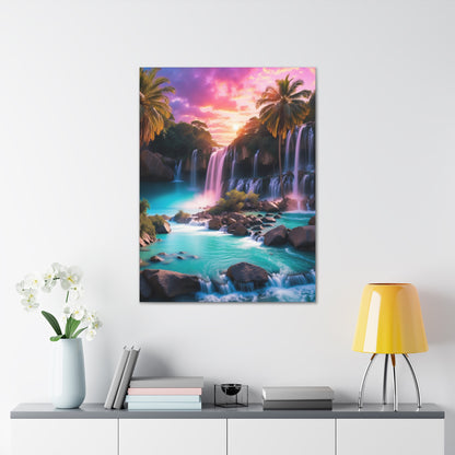 Majestic Waterfalls Art Canvas Ed. 36