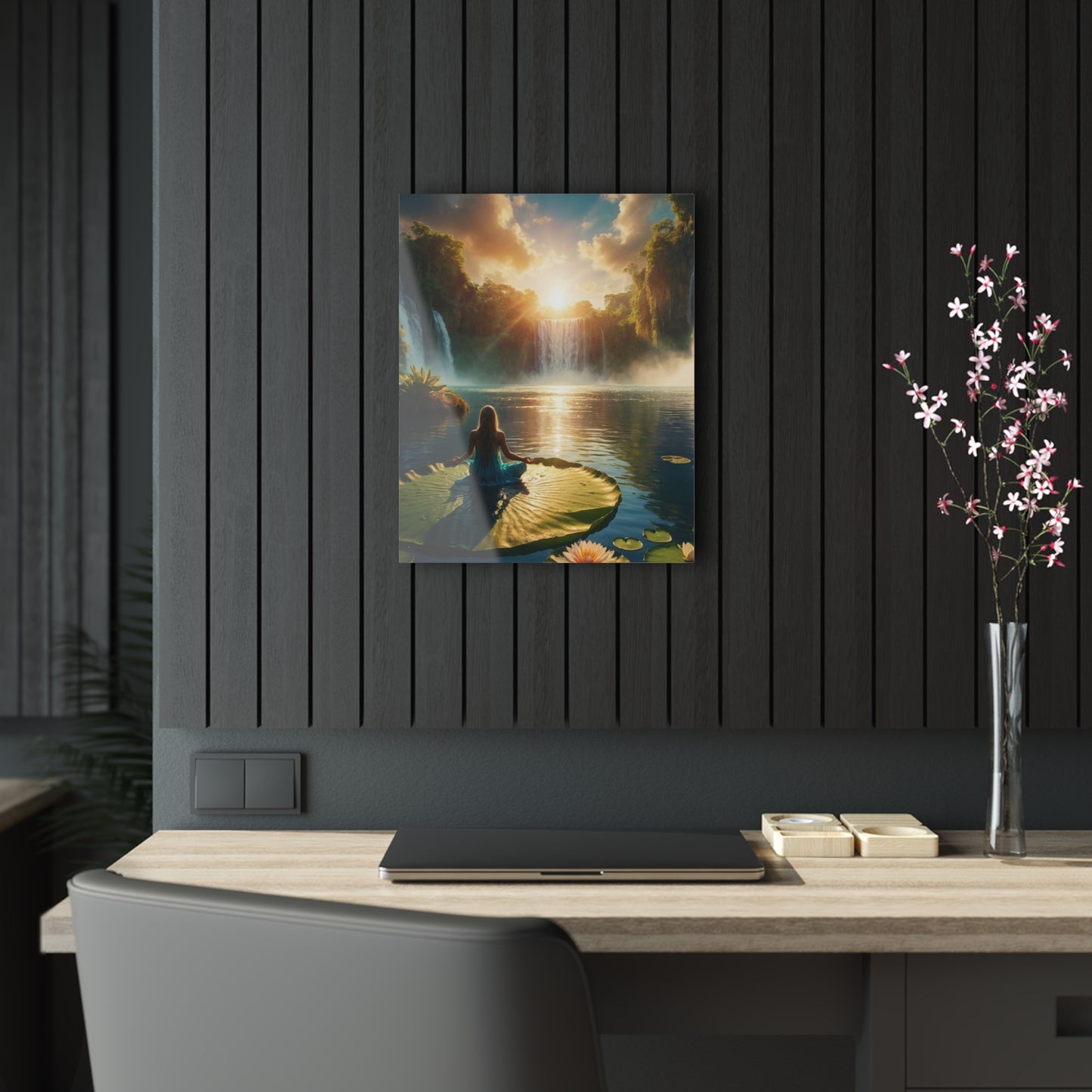 Blissful Lotus Acrylic Print Ed. 11